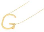 Kette ohne Anhänger ADELIA´S "Halskette mit Anhänger – Buchstabe aus Edelstahl", gold, Halsketten, Damen, 48cm, Edelstahl, Geschenkidee: zeitlos und vielseitig