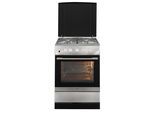 AMICA Gas-Standherd "SHGG 11668 E", Energieeffizienz: A (A+++-D), silber (edelstahlfarben), Herdsets, Klassisches Kochen mit direkter Gasflamme und vertrauter Bedienung
