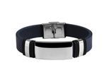 Armband ADELIA´S "Armband aus Leder 21 cm", blau, Armbänder, Damen, 21cm, Leder, Armband, Ein kleines Geschenk mit großer Wirkung