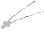 Kette ohne Anhänger ADELIA´S "Halskette mit Anhänger – Kreuz aus Edelstahl", silber, Halsketten, Damen, 48cm, Edelstahl, Ideal als Geschenk für besondere Anlässe