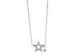Kette ohne Anhänger ADELIA´S "Halskette mit Anhänger – Stern aus Edelstahl", silber, Halsketten, Damen, 47cm, Edelstahl, Eine schöne Geschenkidee für jeden Anlass