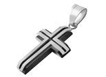Kettenanhänger ADELIA´S "Anhänger – Kreuz Kreuzanhänger aus Edelstahl", weiß, Schmuckanhänger, Damen, Edelstahl, Kettenanhänger, Ideal als Geschenk für besondere Anlässe
