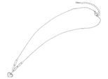 Kette ohne Anhänger ADELIA´S "Halskette – Herz aus Edelstahl mit Perlmutt 42+5", silber, Halsketten, Damen, 47cm, Edelstahl, Ideal als Geschenk für besondere Anlässe