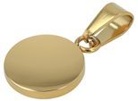 Kettenanhänger ADELIA´S "Anhänger – Anhänger aus Edelstahl", gold (schwarz), Schmuckanhänger, Damen, Edelstahl, Kettenanhänger, Ideal als Geschenk – dezent und elegant