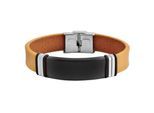 Armband ADELIA´S "Armband aus Leder 21 cm", braun, Armbänder, Damen, 21cm, Leder, Armband, Perfekt als Geschenk für besondere Menschen