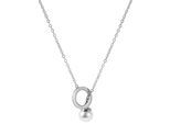 Kette ohne Anhänger ADELIA´S "Halskette aus Edelstahl mit Perle 45 cm", silber, Halsketten, Damen, 45cm, Edelstahl, Ein kleines Geschenk mit großer Wirkung