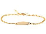Armband ADELIA´S "Armband aus Edelstahl 18 cm", gold, Armbänder, Damen, 18cm, Edelstahl, Armband, Ideal zum Verschenken – schlicht und stilvoll