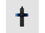 Kettenanhänger ADELIA´S "Anhänger – Kreuz Kreuzanhänger aus Edelstahl", blau (schwarz), Schmuckanhänger, Damen, Edelstahl, Kettenanhänger, Ein stilvolles Geschenk für besondere Momente