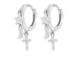 Kettenanhänger ADELIA´S "Anhänger – Kreuz Kreuzanhänger aus 925 Silber", silber, Schmuckanhänger, Damen, Silber 925 (Sterlingsilber), Kettenanhänger, Schöne Geschenkidee zum Muttertag
