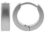 Paar Creolen ADELIA´S "Ohrringe – Creole aus Titan", Damen, Gr. Damen, Titan, silber, Ohrringe, Ideal zum Verschenken – schlicht und stilvoll