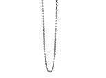 Kette ohne Anhänger ADELIA´S "Halskette – Ankerkette aus Edelstahl 60+5", schwarz, Halsketten, Damen, 65cm, Edelstahl, Ideal zum Verschenken – schlicht und stilvoll