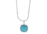 Kette ohne Anhänger ADELIA´S "Halskette mit Anhänger – aus Edelstahl", blau (silber), Halsketten, Damen, 43cm, Edelstahl, Ideal als Geschenk zum Geburtstag