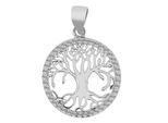 Kettenanhänger ADELIA´S "Anhänger – Lebensbaumanhänger aus 925 Silber mit Zirkonia", silber, Schmuckanhänger, Damen, Silber 925 (Sterlingsilber), Kettenanhänger, Ideal als Geschenk zum Muttertag