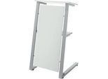 Schäfer Shop Select Stehpult, Stahlrohr/Spanplatte, B 590 x T 620 x H 1120/1060 mm, lichtgrau