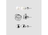 Paar Ohrhänger ADELIA´S "Ohrringe – Ohrstecker aus Edelstahl", Damen, Gr. Damen, Edelstahl, silber, Ohrringe, Perfekt zum Verschenken an besondere Menschen
