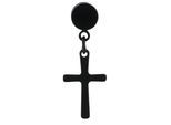 Kettenanhänger ADELIA´S "Anhänger – Kreuz Kreuzanhänger aus Edelstahl", schwarz, Schmuckanhänger, Damen, Edelstahl, Kettenanhänger, Ideal zum Verschenken – schlicht und stilvoll