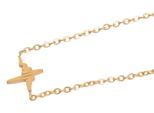 Kette ohne Anhänger ADELIA´S "Halskette mit Anhänger – aus Edelstahl", gold, Halsketten, Damen, 48cm, Edelstahl, Ideal zum Verschenken – schlicht und stilvoll