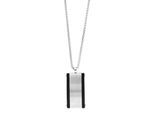 Kette ohne Anhänger ADELIA´S "Halskette mit Anhänger – aus Edelstahl", silber (schwarz), Halsketten, Damen, 60cm, Edelstahl, Zum Verschenken – ideal zum einfach so