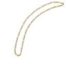Kette ohne Anhänger ADELIA´S "Halskette – Figarokette aus Edelstahl 43 cm", gold, Halsketten, Damen, 43cm, Edelstahl, Schöne Geschenkidee zum Muttertag