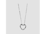 Kette ohne Anhänger ADELIA´S "Halskette mit Anhänger – Herz aus 925 Silber", silber, Halsketten, Damen, 42cm, Silber 925 (Sterlingsilber), Zum Verschenken – passend für viele Anlässe