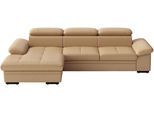 Ecksofa SIT & MORE "Viola", beige (cappuccino), B:260cm H:73cm T:174cm, Sofas, Ecksofa, optional mit Bettfunktion