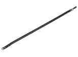 Armband ADELIA´S "Armband – Panzerarmband aus Edelstahl 21 cm", schwarz, Armbänder, Damen, 21cm, Edelstahl, Armband, Zum Verschenken – ideal zum Geburtstag