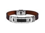 Armband ADELIA´S "Armband aus Leder 22 cm", braun, Armbänder, Herren, 22cm, Leder, Armband, Zum Verschenken – passend für viele Anlässe