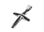 Kettenanhänger ADELIA´S "Anhänger – Kreuz Kreuzanhänger aus Edelstahl", weiß, Schmuckanhänger, Damen, Edelstahl, Kettenanhänger, Zum Verschenken – ideal zum Muttertag