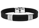 Armband ADELIA´S "Armband aus Leder 21 cm", schwarz, Armbänder, Damen, 21cm, Leder, Armband, Zum Verschenken – ideal zum einen besonderen Tag