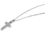Kette ohne Anhänger ADELIA´S "Halskette mit Anhänger – Kreuz aus Edelstahl", silber, Halsketten, Damen, 50cm, Edelstahl, Ein Geschenk, das Freude macht