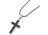 Kette ohne Anhänger ADELIA´S "Halskette mit Anhänger – Kreuz aus Edelstahl", silber, Halsketten, Damen, 61cm, Edelstahl, Ein kleines Geschenk mit großer Wirkung