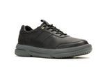 Hush Puppies Baylor Leder Herren schwarze Sneakers