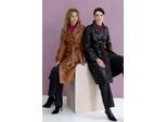 Lyana Leren Jas Cognac