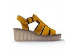 Fly London BAIC621FLY gele suède leren sandalen met sleehak voor dames
