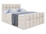 BOXSPRINGBETT RICAR-Z KING - 120 x 200 - H3/H4 - Ecru
