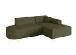 ECKSOFA Ottomane Rechts IREA-L1-v3 - 232x165x77 cm Grün