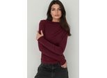 Bootneck Blouse met Rimpel Detail