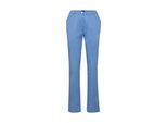 2-in-1-Hose GOLDNER "Freizeithose mit Teildehnbund", Damen, Gr. 54, N-Gr, blau (jeansblau), Obermaterial: 84% Baumwolle CO. 14% Polyamid PA. 2% Elasthan EL., normal, Hosen, Ohne