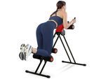 tectake® Bauchtrainer, 5-fach verstellbar, klappbar, mit Trainingscomputer
