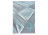 Ayyildiz , Blau , Textil , geometrisch , rechteckig , 240x340 cm , Oeko-Tex® Standard 100 , pflegeleicht ,