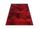 Ayyildiz , Rot , Textil , Mauer , rechteckig , 80x150 cm , Oeko-Tex® Standard 100 , pflegeleicht , Teppiche & Böden, Teppiche, Webteppiche