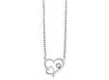 Kette mit Anhänger ADELIA´S, silber (silber, herz), Halsketten, Damen, Edelstahl