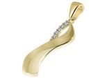 Kettenanhänger ADELIA´S "Anhänger aus 333 Gold mit Zirkonia", gold, Schmuckanhänger, Damen, Gelbgold 333, Kettenanhänger, Schöne Geschenkidee zum Weihnachten