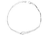 Armband ADELIA´S "Armband aus 925 Silber mit Zirkonia 19+3 cm", silber, Armbänder, Damen, 22cm, Silber 925 (Sterlingsilber), Armband, Ein stilvolles Geschenk für besondere Momente