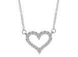 Kette mit Anhänger ADELIA´S, silber (silber, herz), Halsketten, Damen, Silber 925 (Sterlingsilber)