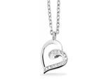 Kette mit Anhänger ADELIA´S, silber (silber, herz), Halsketten, Damen, Silber 925 (Sterlingsilber)