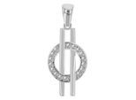 Kettenanhänger ADELIA´S "Anhänger aus 333 Gold mit Zirkonia", silber, Schmuckanhänger, Damen, Gelbgold 333, Kettenanhänger, Ideal als Geschenk zum einfach so