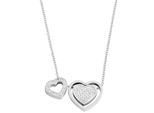 Kette mit Anhänger ADELIA´S, silber (silber, herz), Halsketten, Damen, Edelstahl