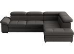 Ecksofa SIT & MORE "Viola", beige (schwarz), B:249cm H:73cm T:226cm, Sofas, Ecksofa, optional mit Bettfunktion