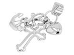 Kettenanhänger ADELIA´S "Anhänger – Kreuzanhänger aus 925 Silber", silber, Schmuckanhänger, Damen, Silber 925 (Sterlingsilber), Kettenanhänger, Schöne Geschenkidee zum Weihnachten